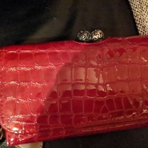 Brighton red croco wallet